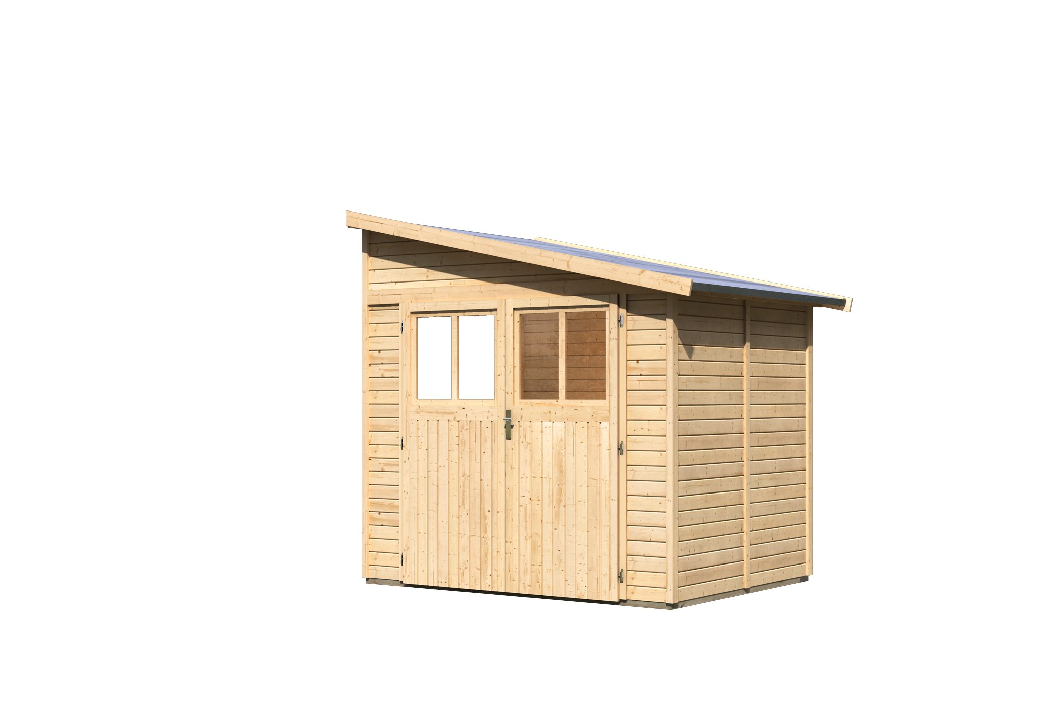 Karibu Gerätehaus Bomlitz 2 in Naturbelassen, Freisteller