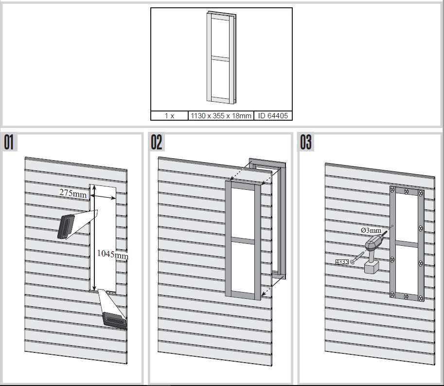 Fenster aus Holz für Karibu Gartenhäuser