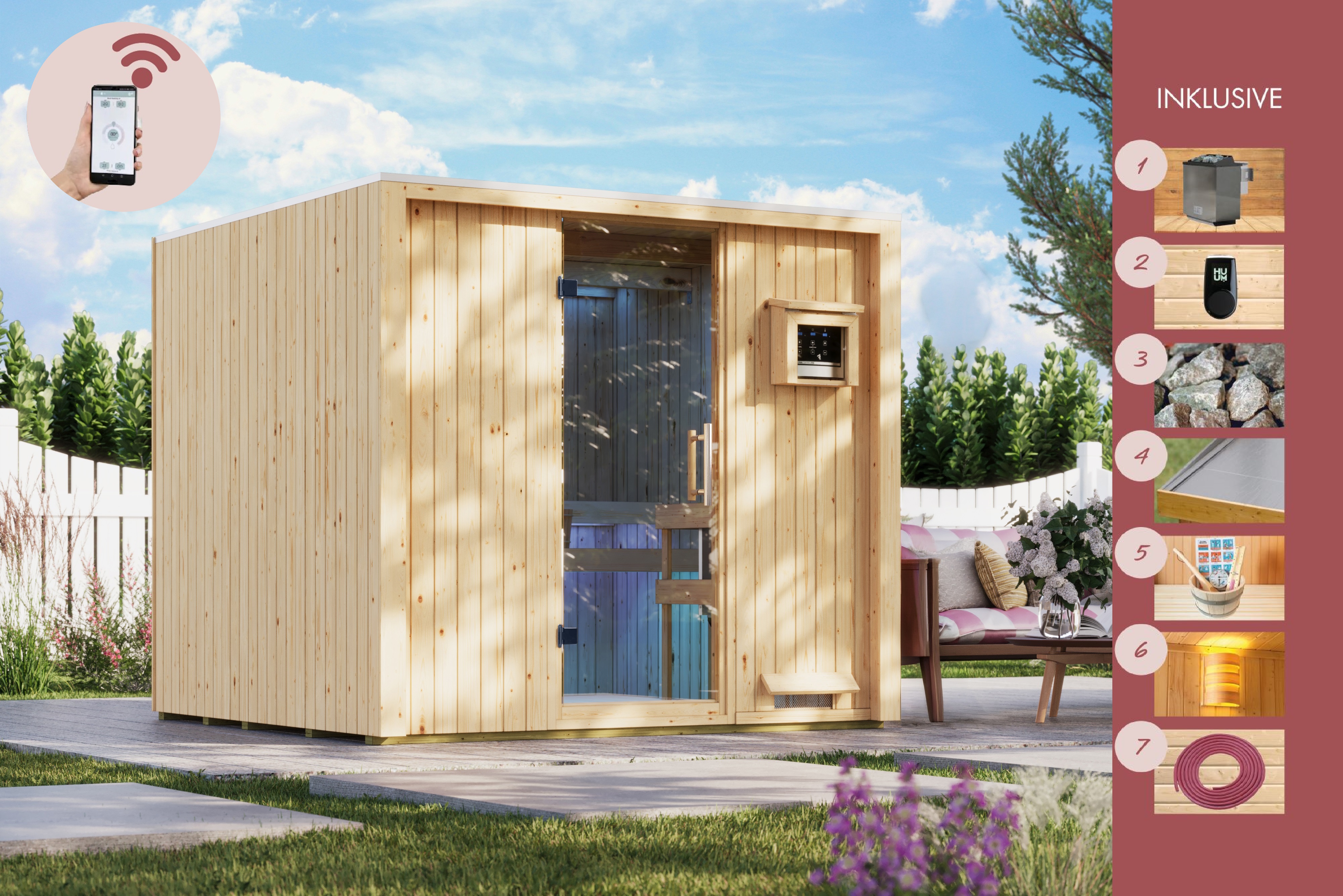 Detailansicht eines Karibu Gartenprodukts aus Holz