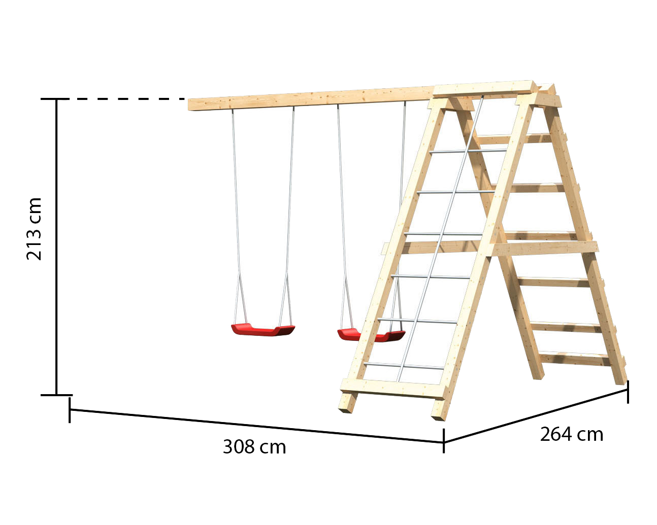 Detailansicht eines Karibu Gartenprodukts aus Holz