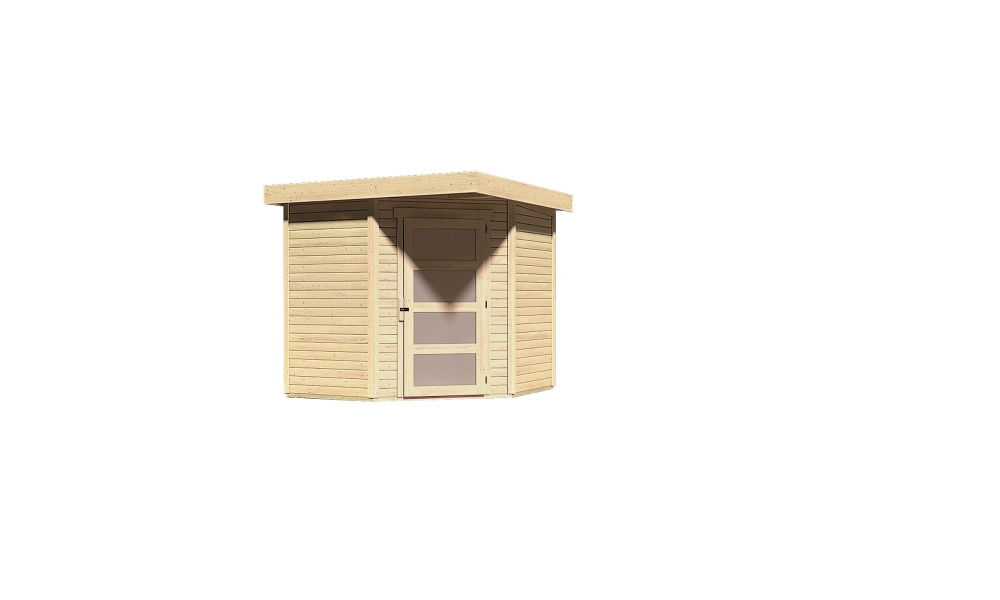 Karibu Gerätehaus Schwandorf 3 in Naturbelassen, Freisteller