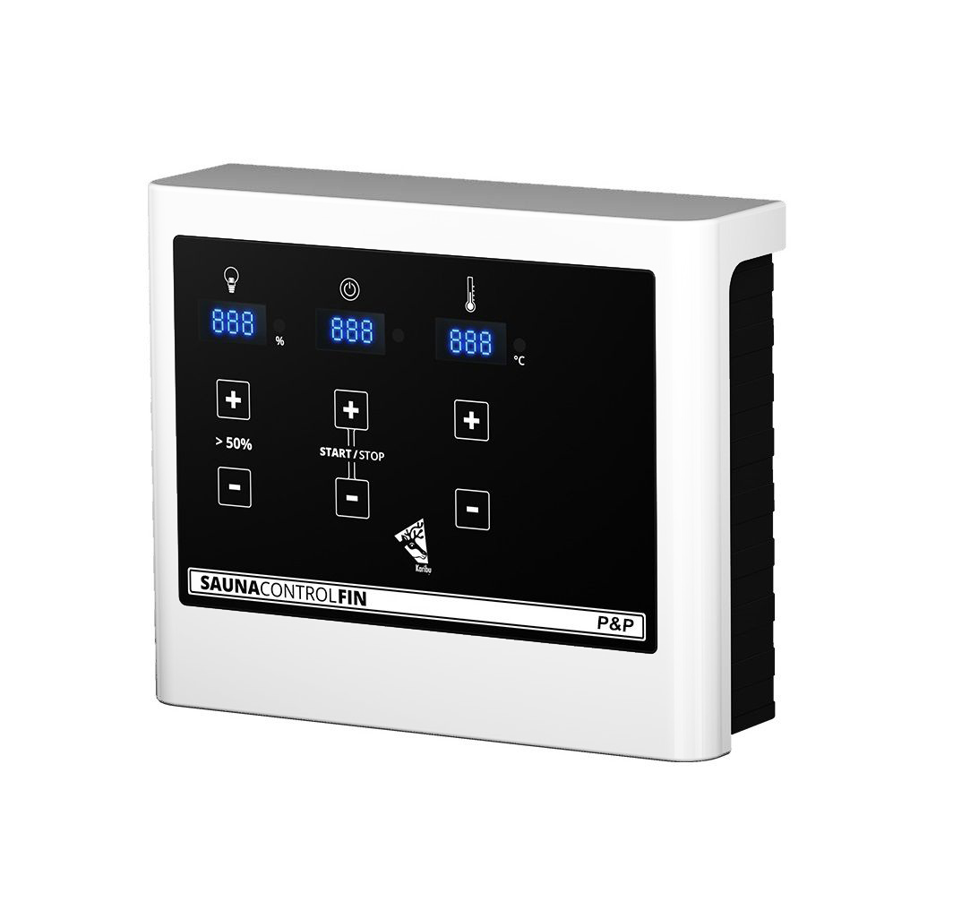 Plug-and-Play-Saunaofen mit 3,6 kW und integrierter Steuerung, steckerfertig für 230 Volt