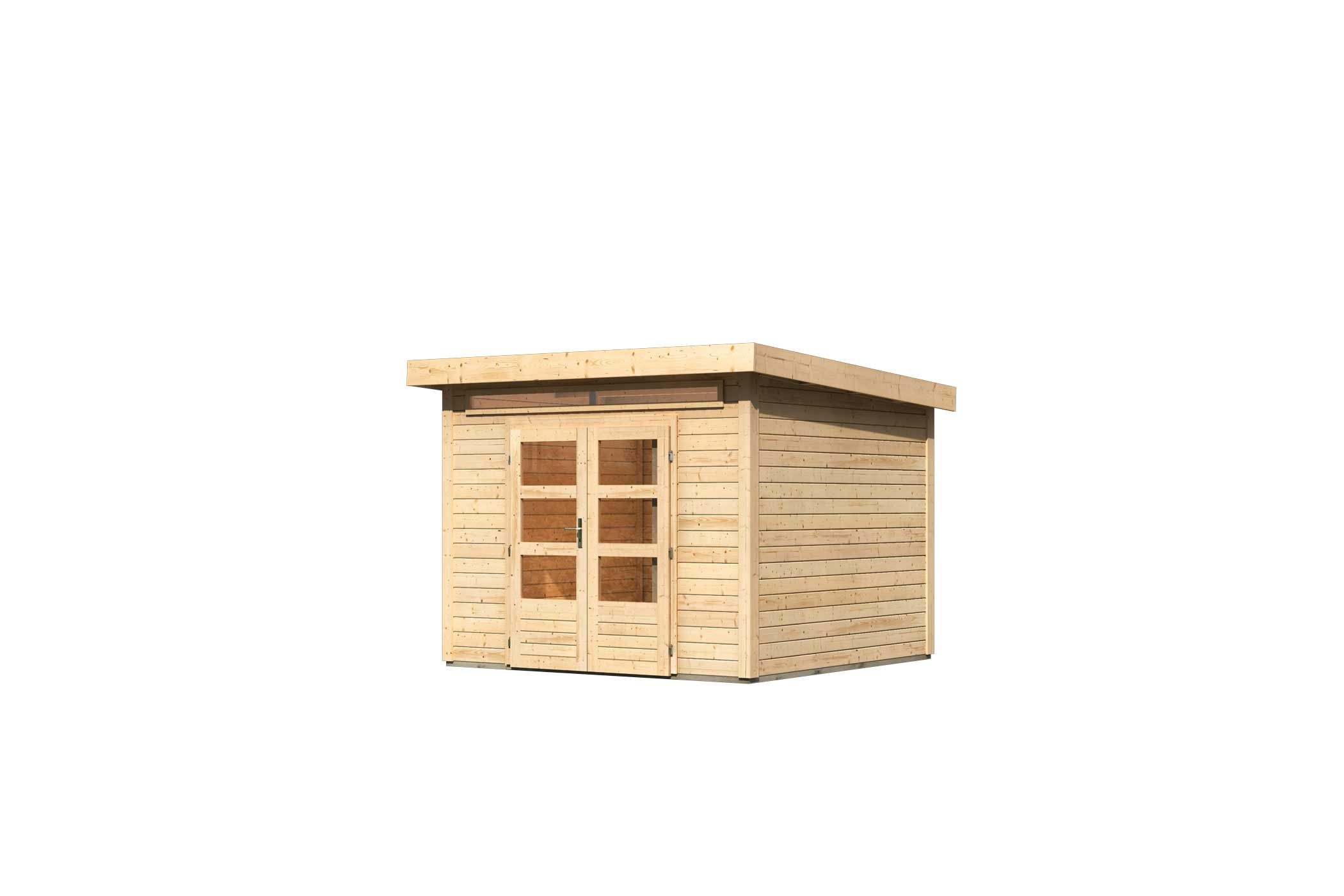 Karibu Gartenhaus Kandern 6 in Naturbelassen, Freisteller