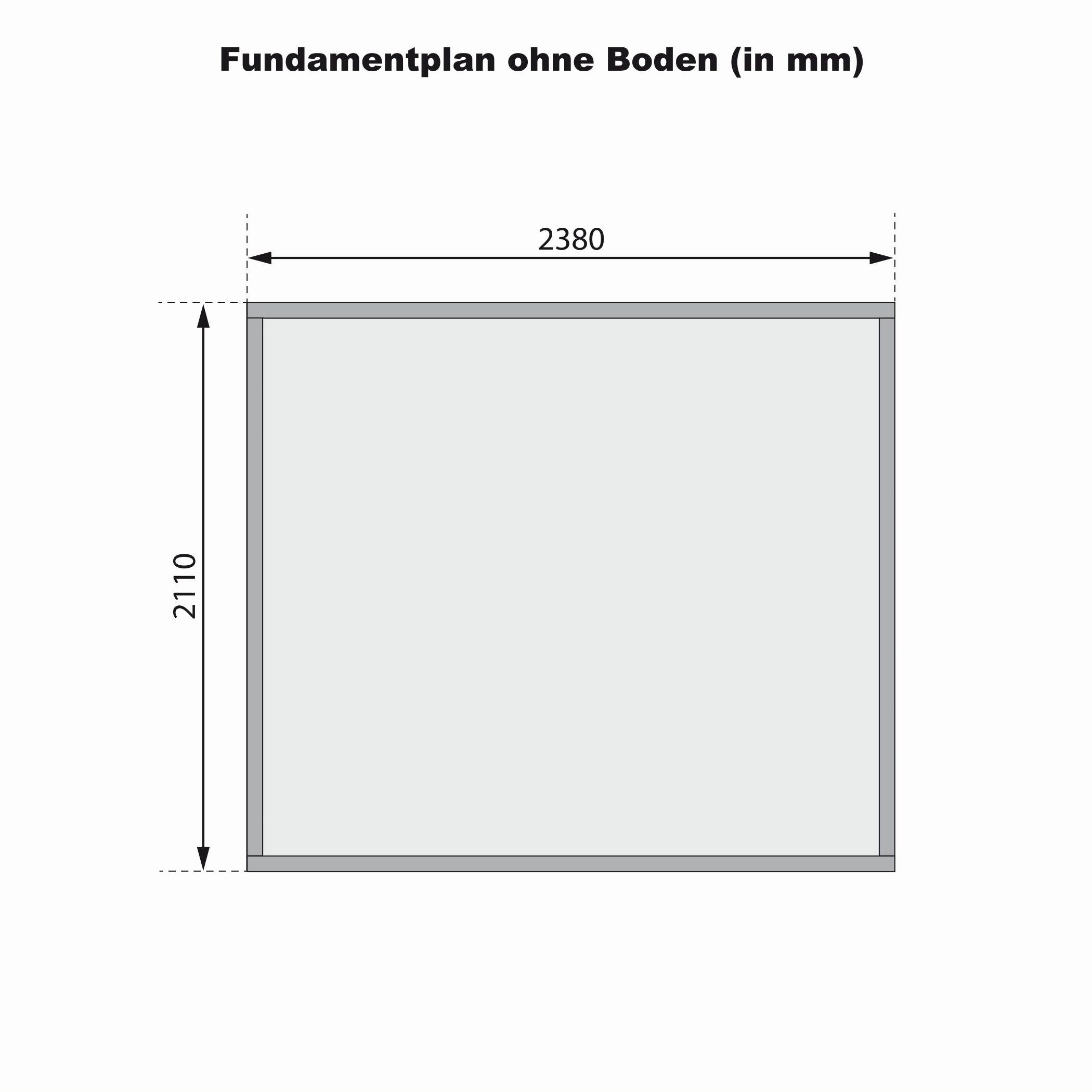 Aufbaudarstellung des Karibu Gerätehaus Merseburg 5 mit Wandprofilen und Pultdach