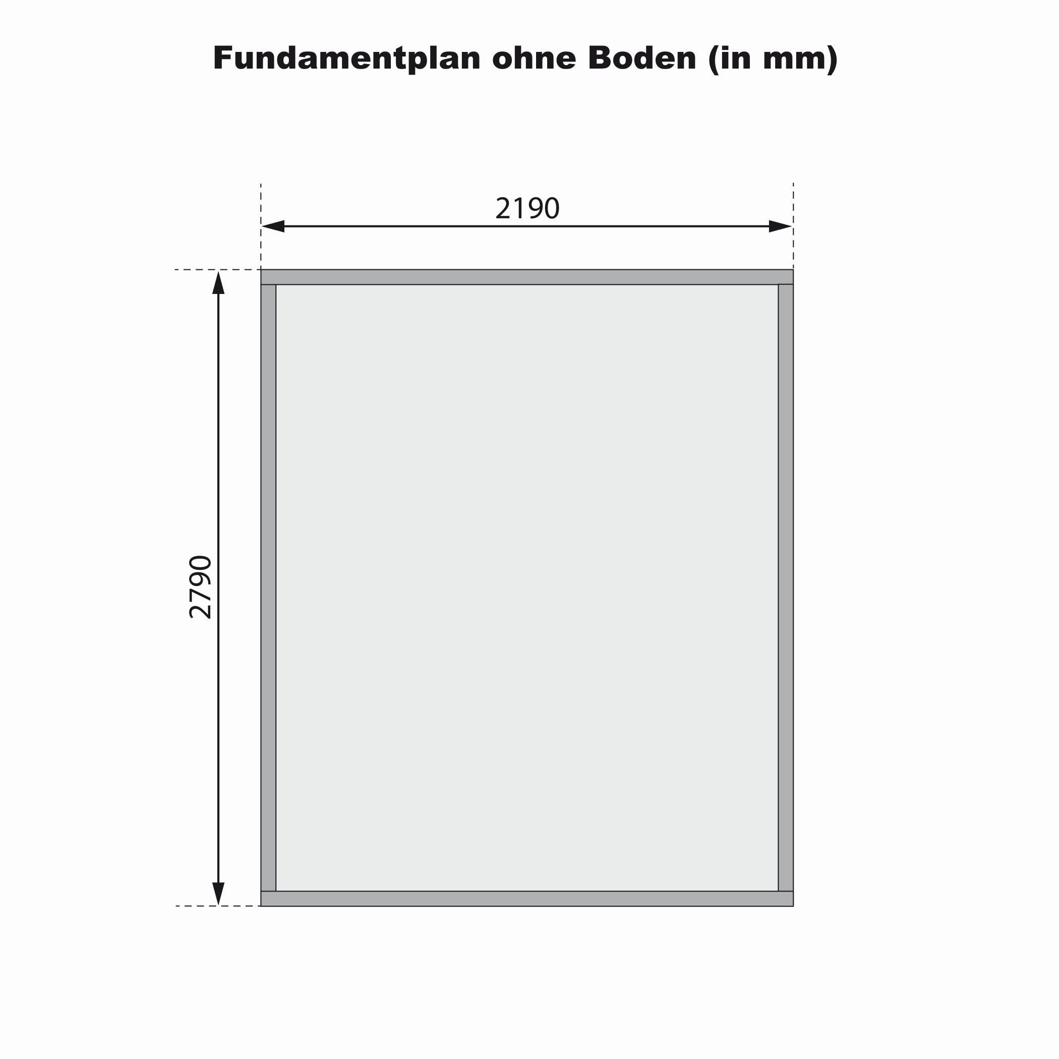 Aufbaudarstellung des Karibu Gartenhaus Benstrup 4 mit Wandprofilen und Pultdach