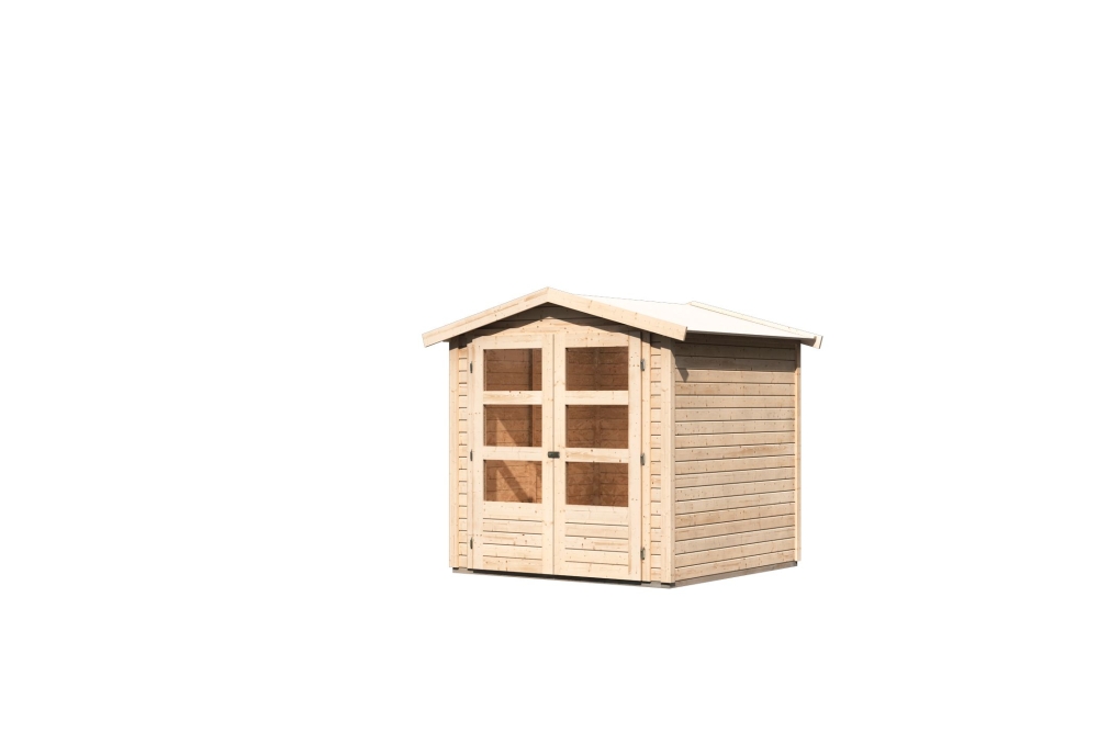 Karibu Gerätehaus Amberg 2 in Naturbelassen, Freisteller
