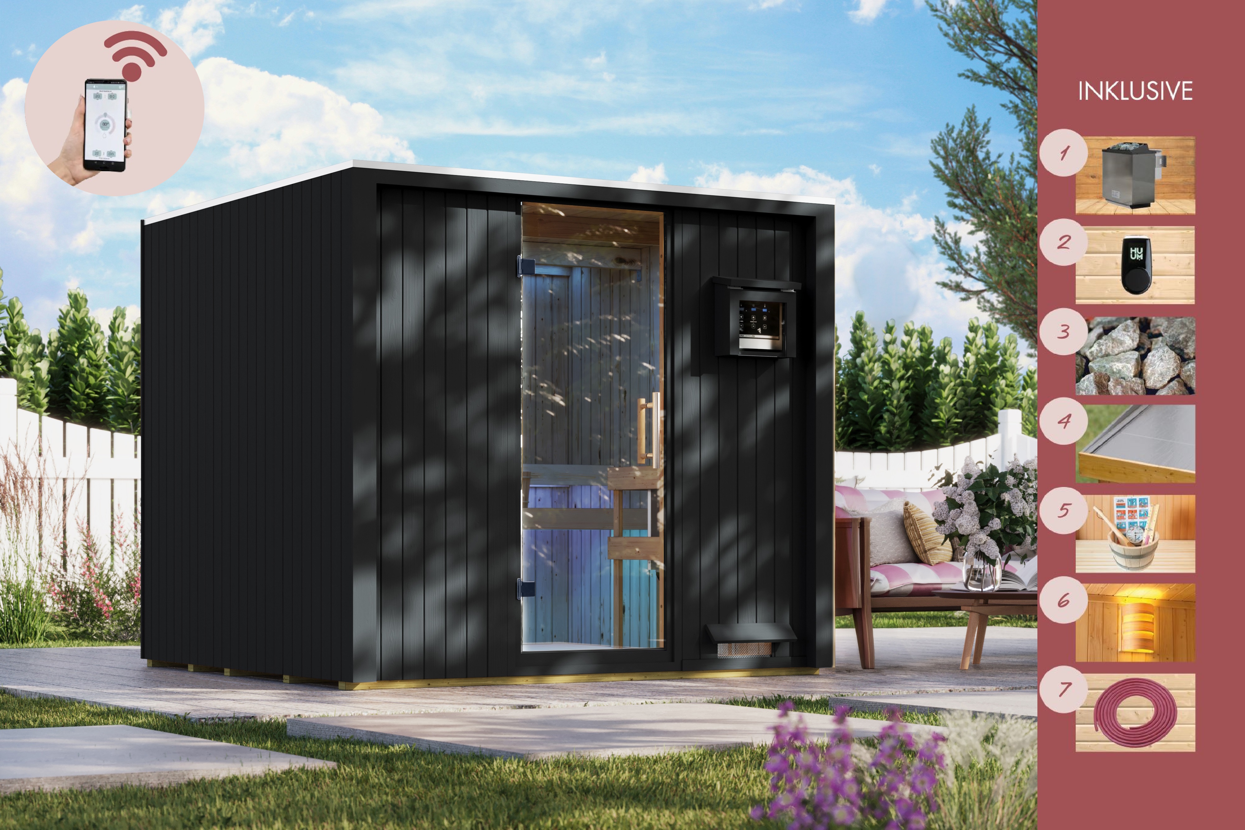 Detailansicht eines Karibu Gartenprodukts aus Holz