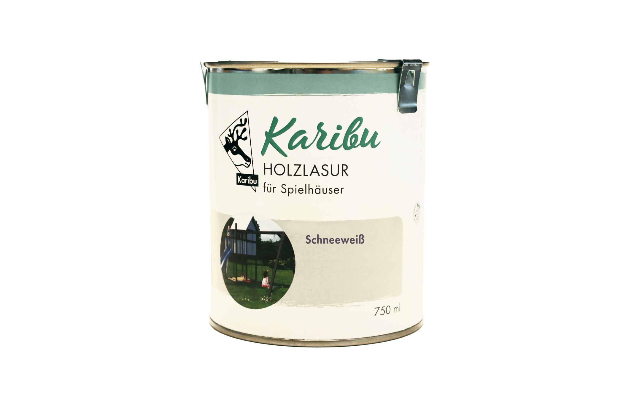 Karibu Farbe aus Holz, freigestellt