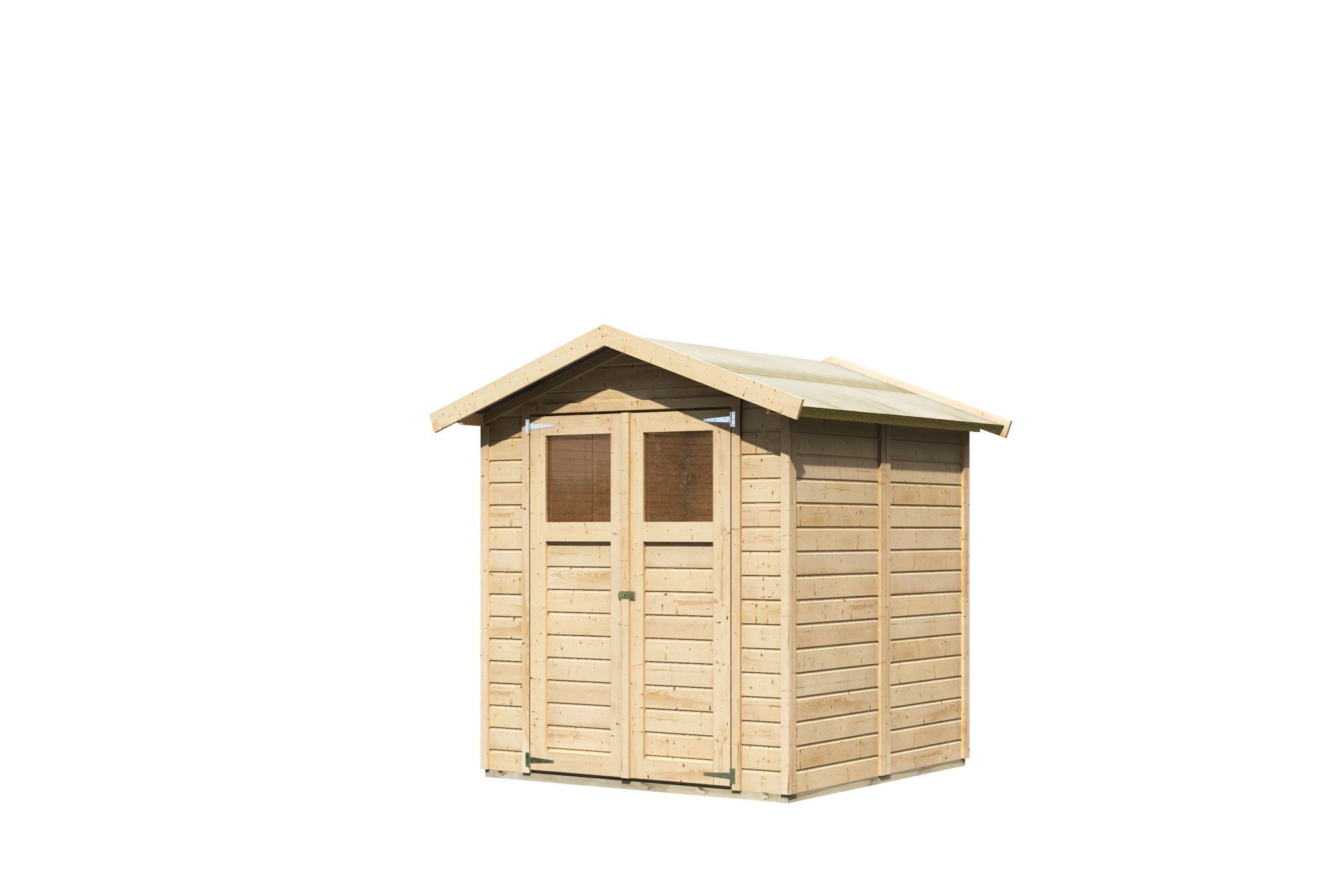 Karibu kleines Gerätehaus Dahme 3 aus Holz, freigestellt