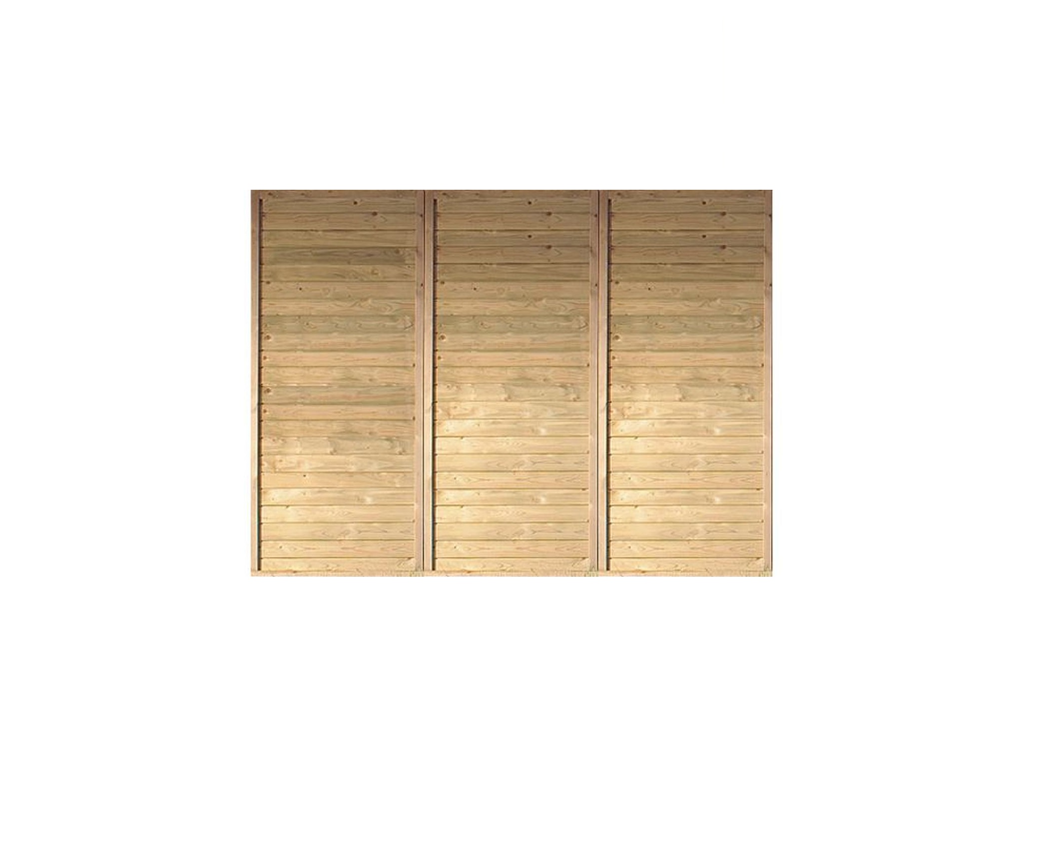 Karibu Einzelcarport Rückwand aus KDI-Massivholz als Zubehör für Karibu Carports