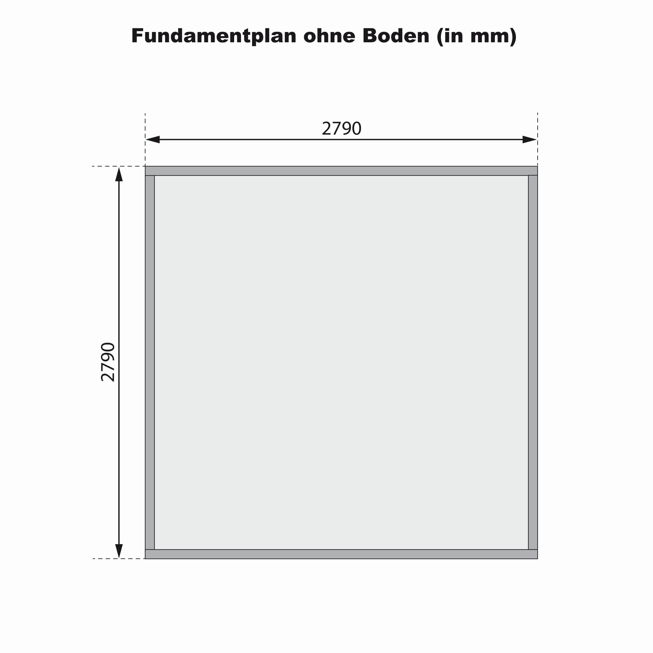 Aufbaudarstellung des Karibu Gartenhaus Benstrup 5 mit Wandprofilen und Pultdach