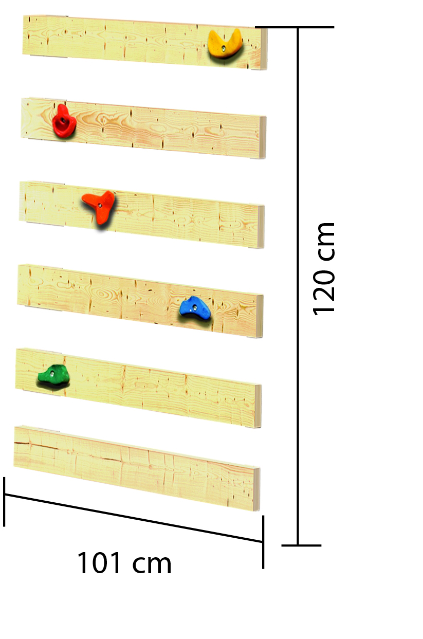 Karibu Kletterwand Basic und Classic aus Holz, freigestellt