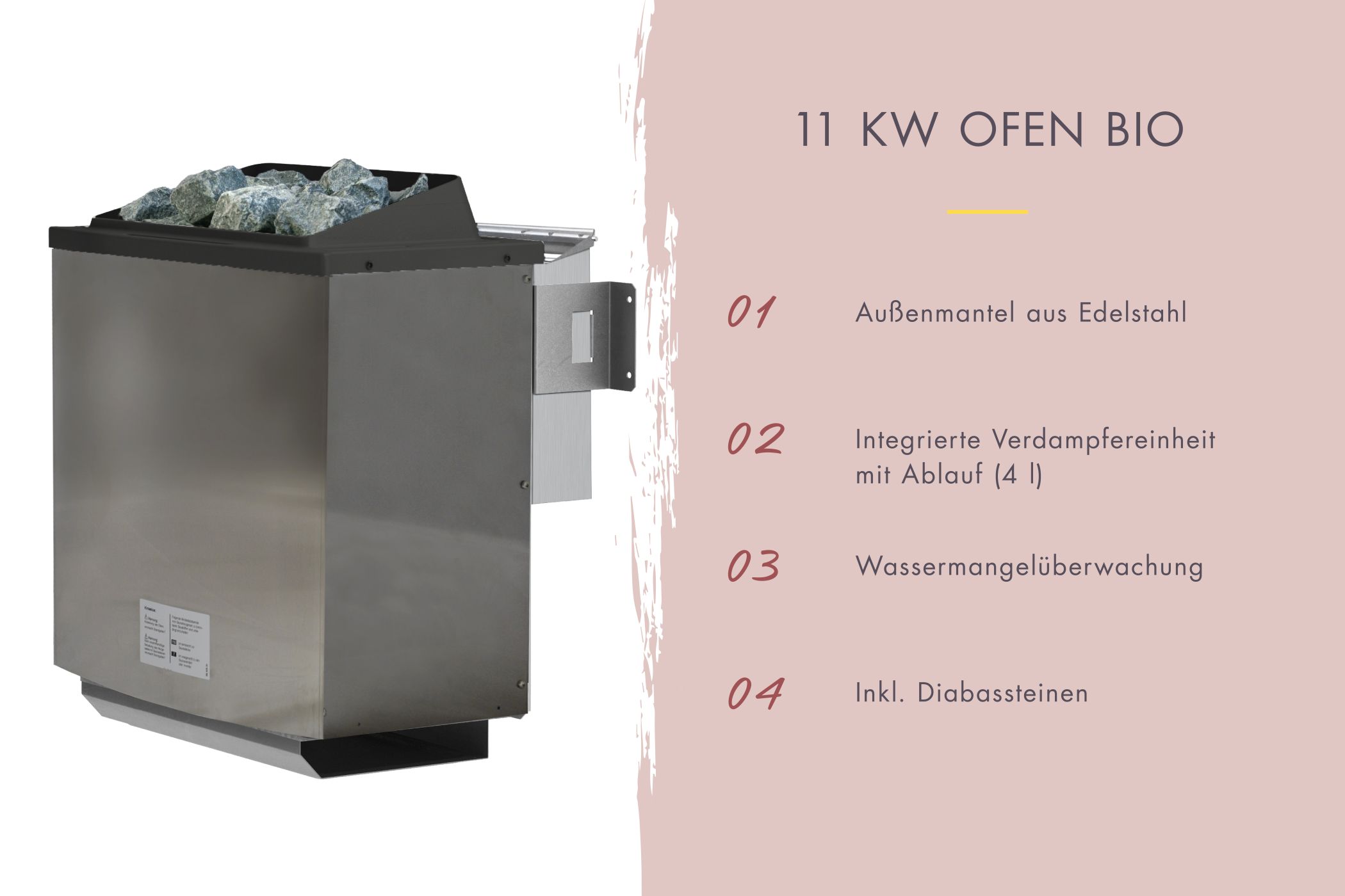 Ofenschutzgitter Classic aus glatt gehobelter nordischer Fichte zum Schutz vor dem Saunaofen