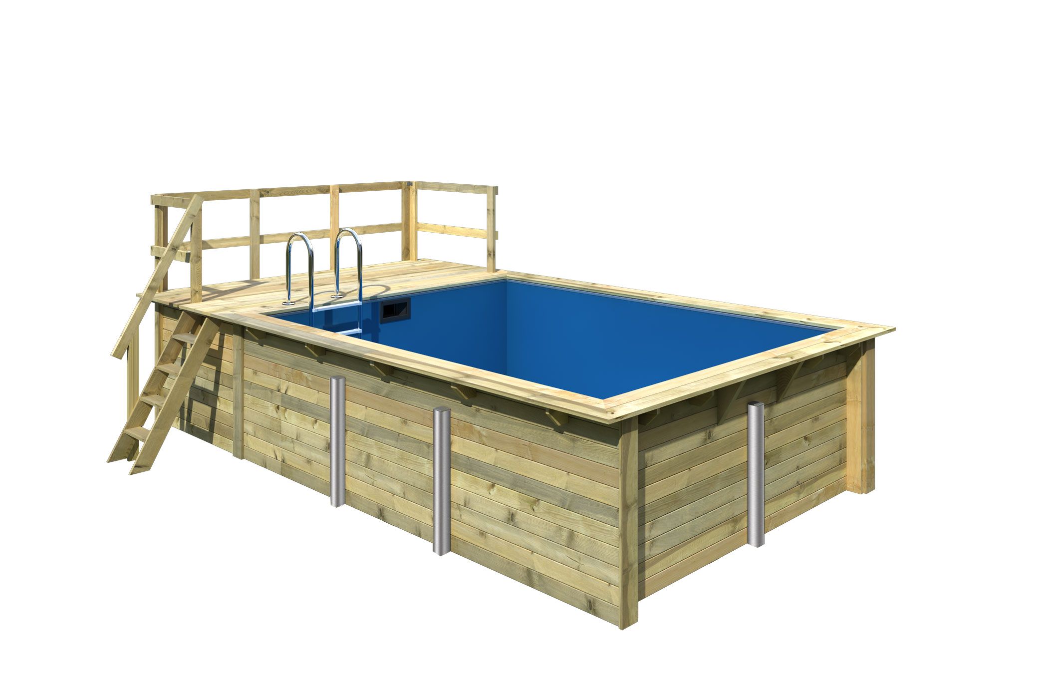 Karibu Rechteck Pool 2, Freisteller
