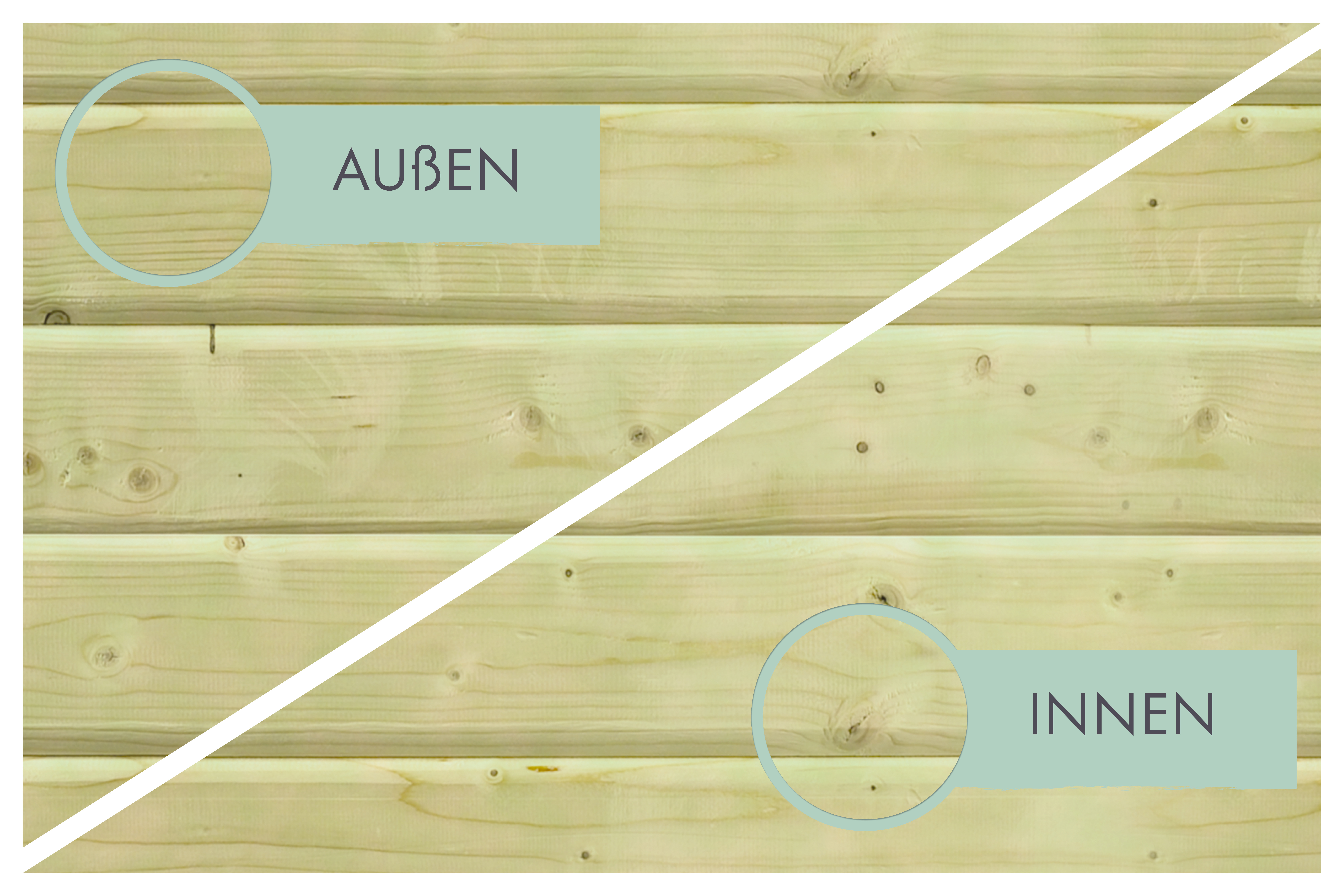 Farbausführung eines Karibu Gartenprodukts aus Holz