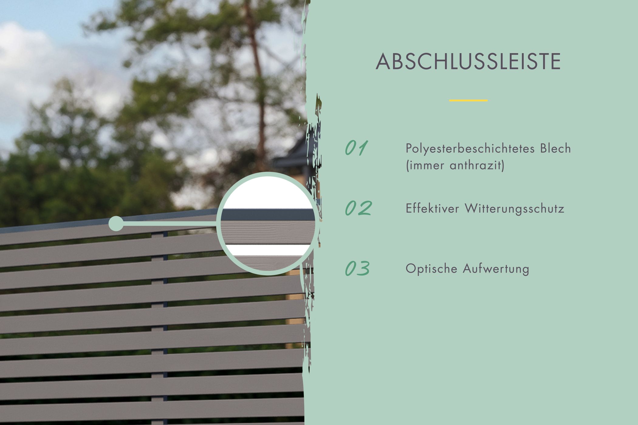 Lamellenzaun Komplettset terragrau / 1-10 Zaunfelder je 195 x 186 cm