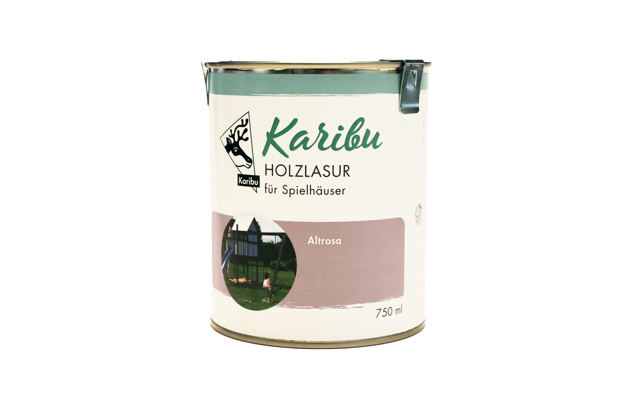 Karibu Farbe aus Holz, freigestellt