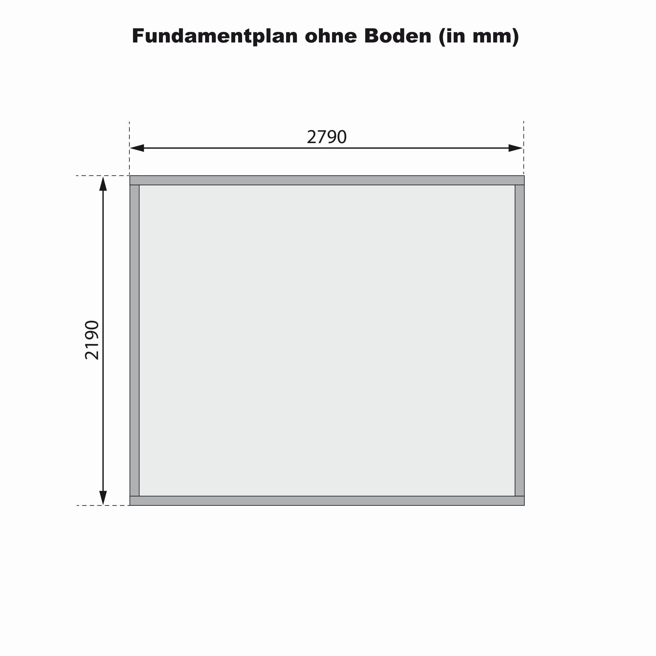 Aufbaudarstellung des Karibu Gartenhaus Benstrup 3 mit Wandprofilen und Pultdach
