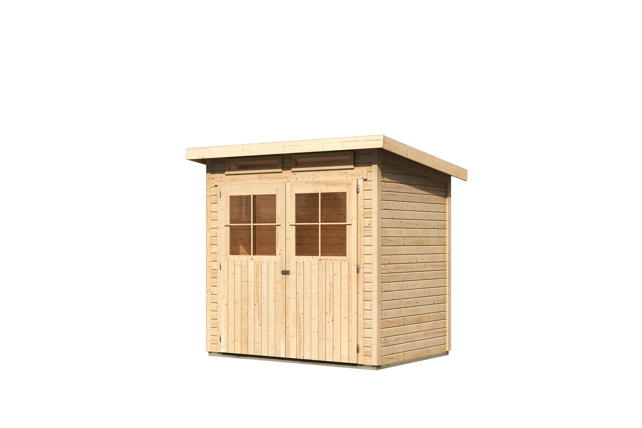 Karibu Gerätehaus Glücksburg 2 in Naturbelassen, Freisteller