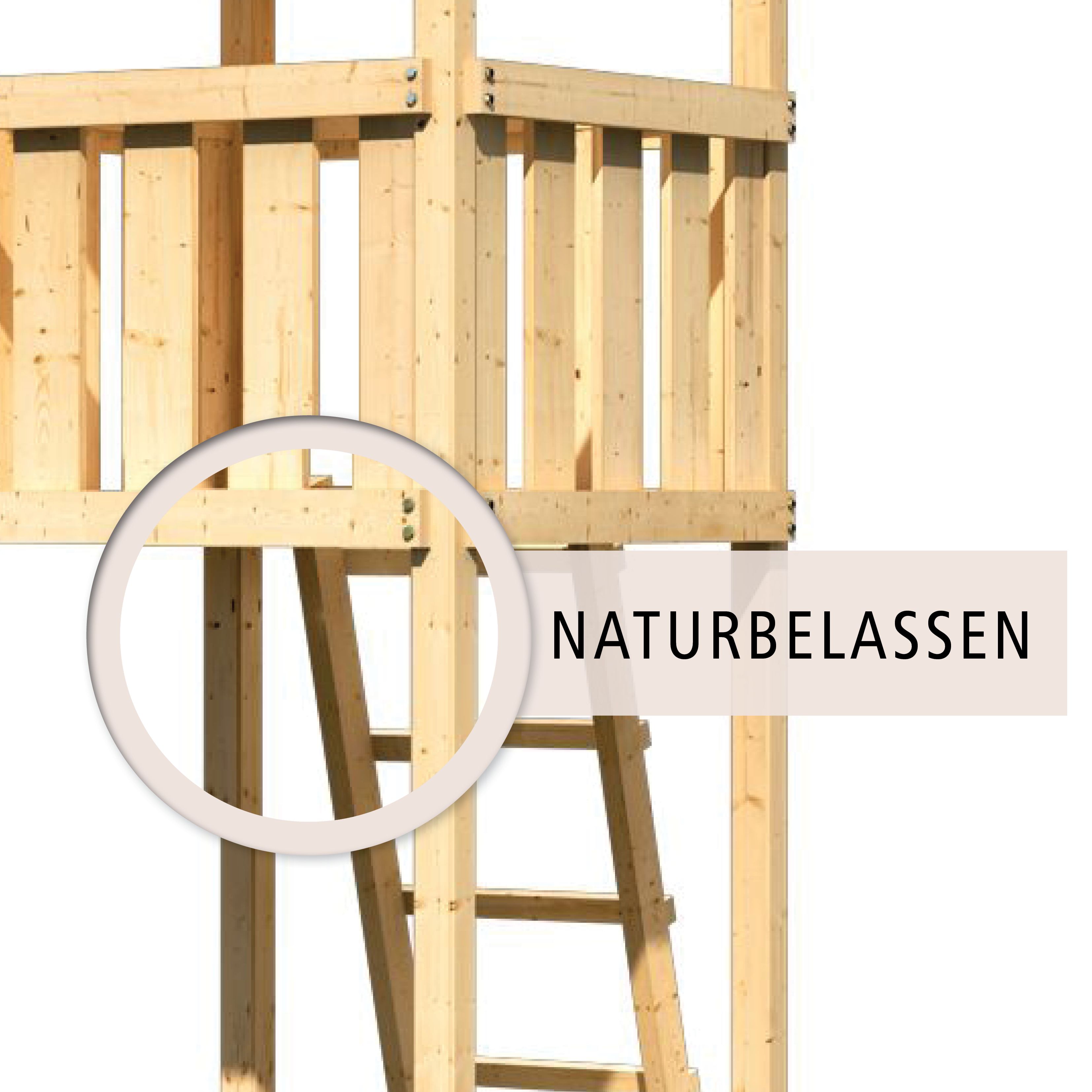Farbausführung der Karibu Spielturm Lotti
