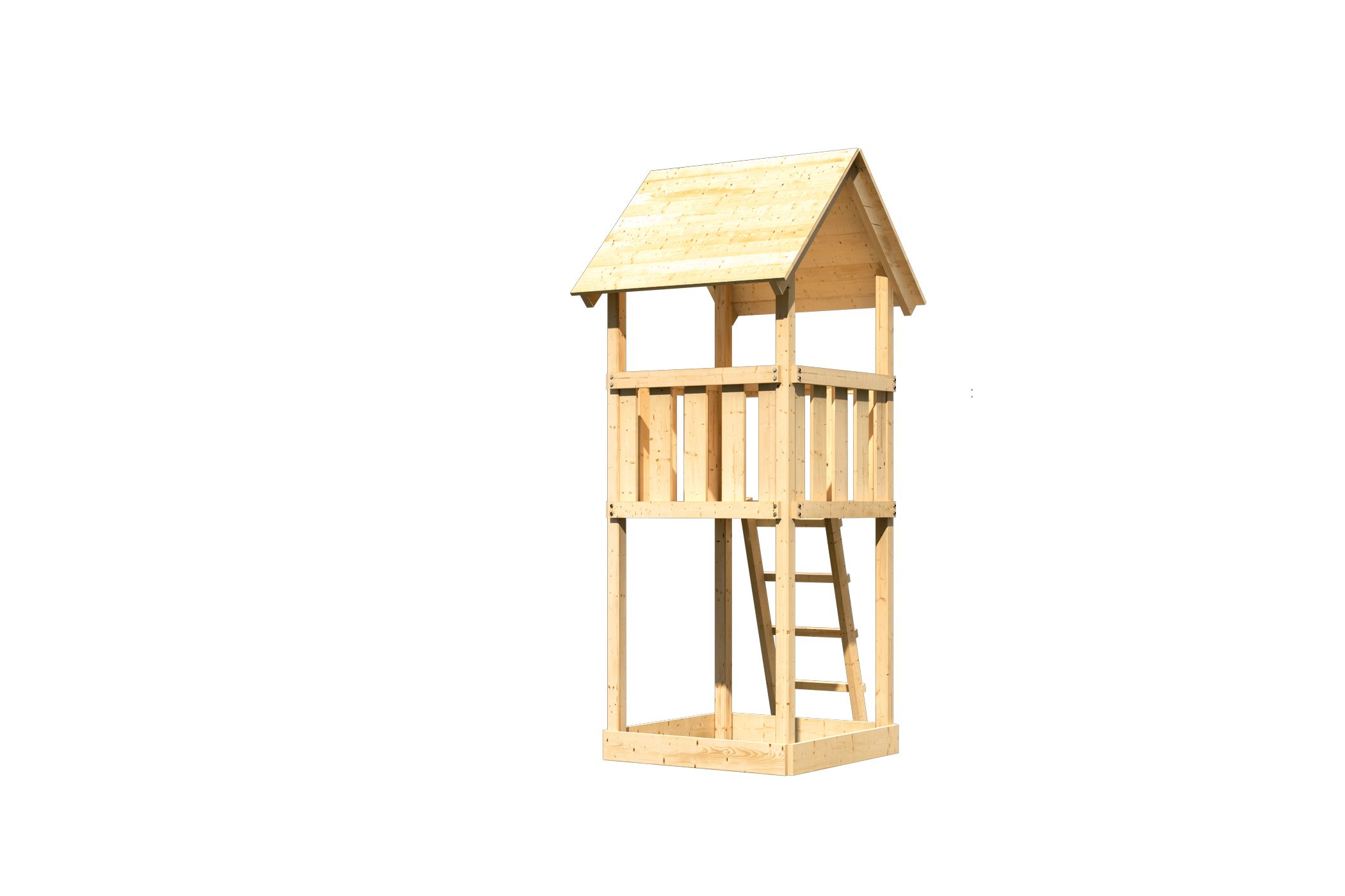 Karibu Spielturm Lotti aus Holz, freigestellt
