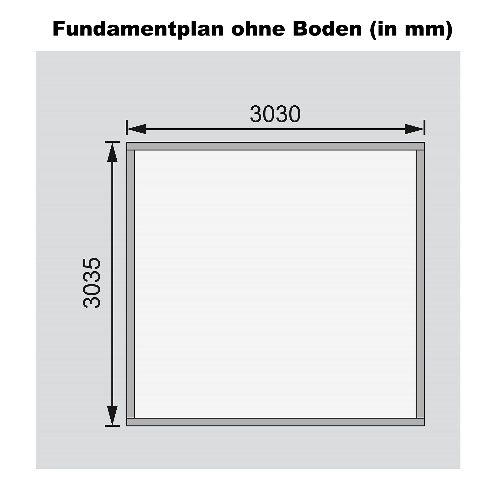 Aufbaudarstellung des Karibu Gartenhaus Northeim 3 mit Wandprofilen und Pultdach