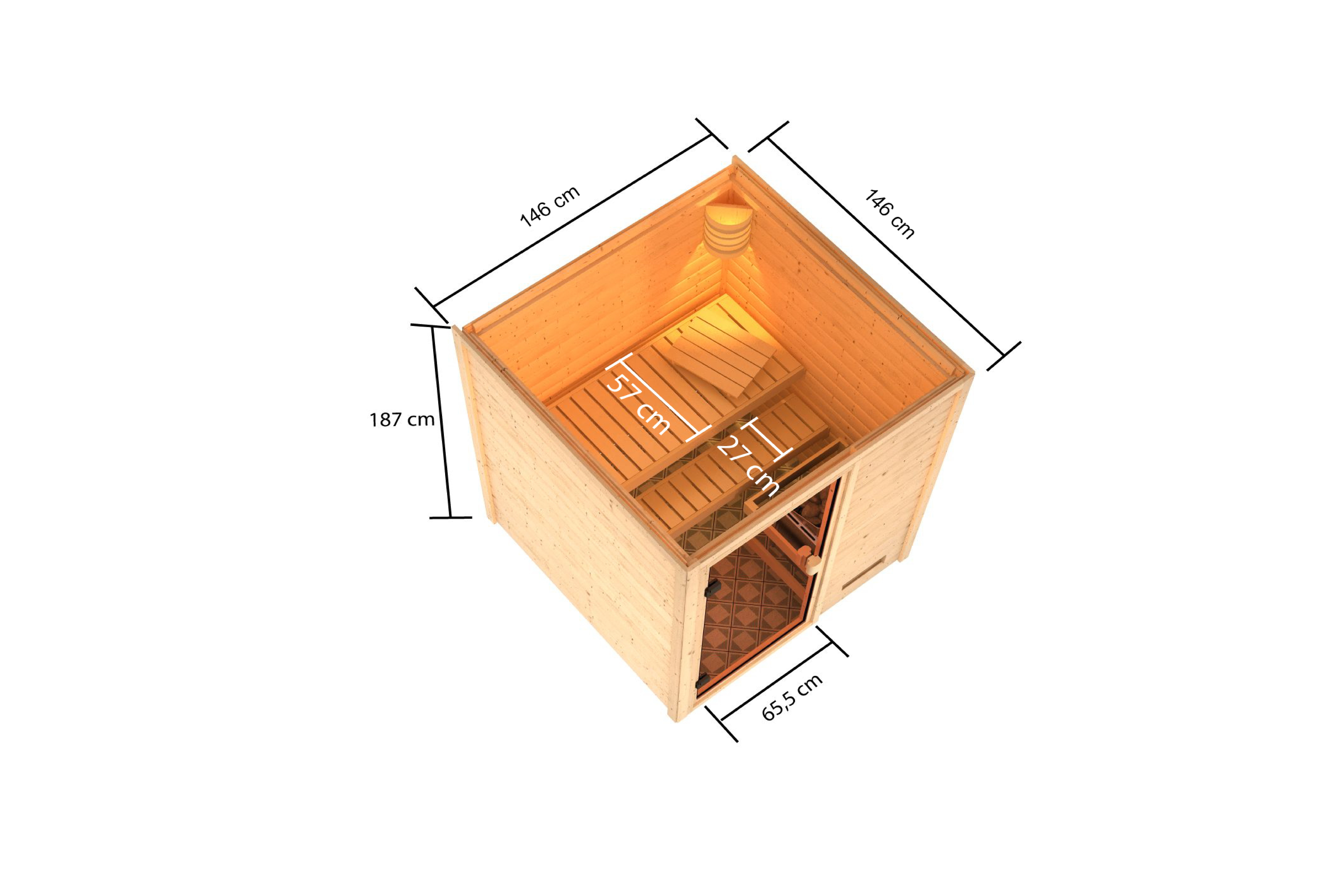 Detailansicht eines Karibu Gartenprodukts aus Holz