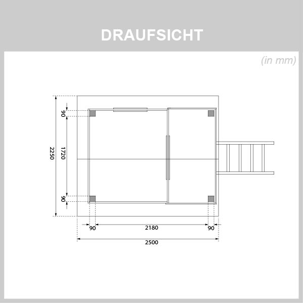 Detailansicht der Karibu Stelzenhaus Benjamin